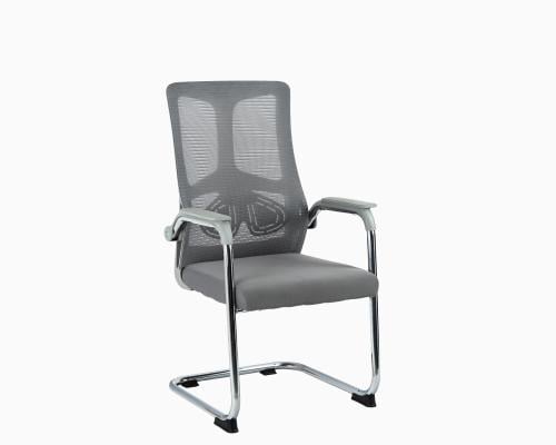 كرسي انتظار مكتبي ثابت شبك رصاصي