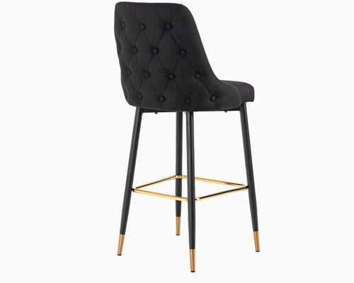 كرسي بار قماش اسود