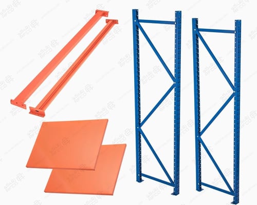 رفوف مستودعات حديد 4 أرفف – حمولة 750 كجم لكل رف -...