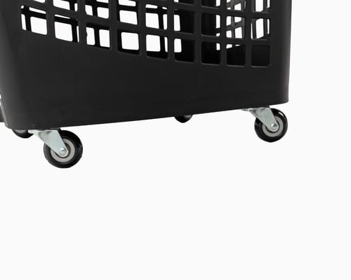 سلة تسوق سحب بلاستيكية 60 لتر ب4 كفرات