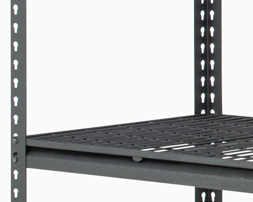 ارفف حديد ابيض 4 رفوف شبك حمولة 200kg لكل رف