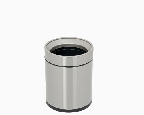 سلة نفاية مفتوح 8.لتر استيل غامق
