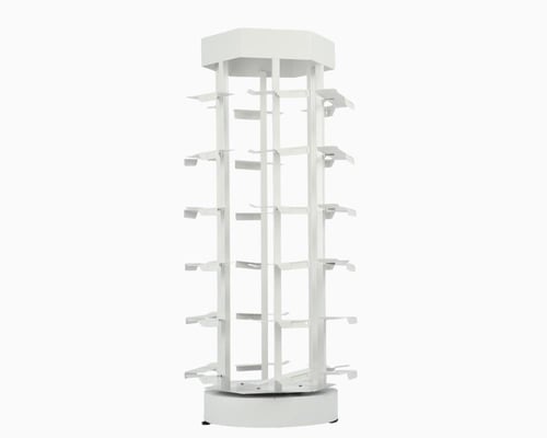 استاند عرض احذية سداسي دوار