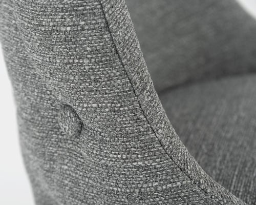 كرسي بار قماش رمادي فاتح