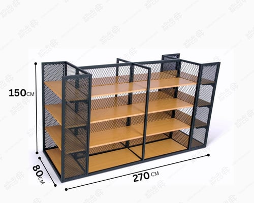 وحدة رفوف سوبرماركت 2 متر 2جندولة