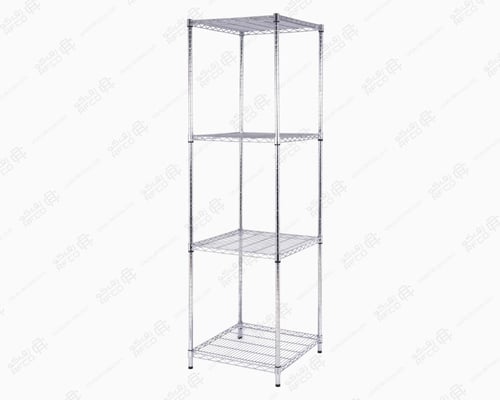 رفوف شبك كروم تايواني 4 ارفف حمولة 250kg لكل رف