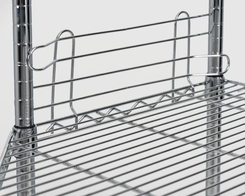 حواجز اطراف رفوف الشبك الكروم