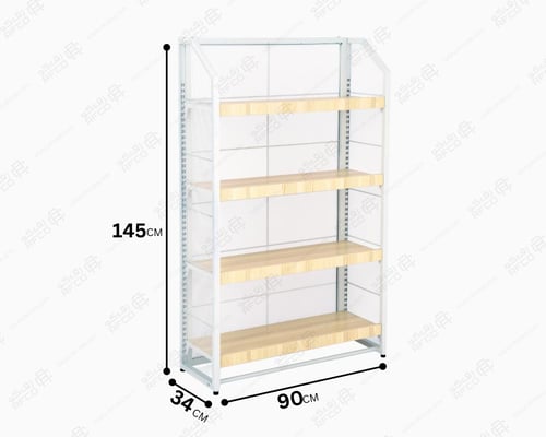 استاند 4 رف ظهر شبك 145*90*34 سم