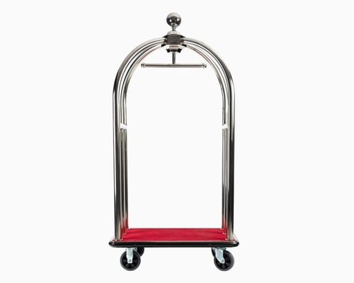 عربة نقل عفش فنادق فضي صغير