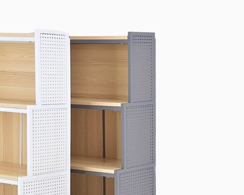 استاند 4رف خشب جوانب مخرم ظهر مغلق