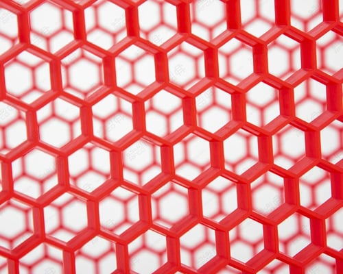 عربة تسوق بلاستيك احمر قاعدة حديد