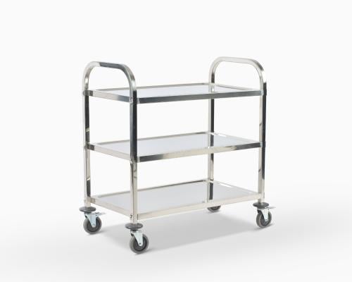 عربة ترولي خدمة ستانلس ستيل مطفي