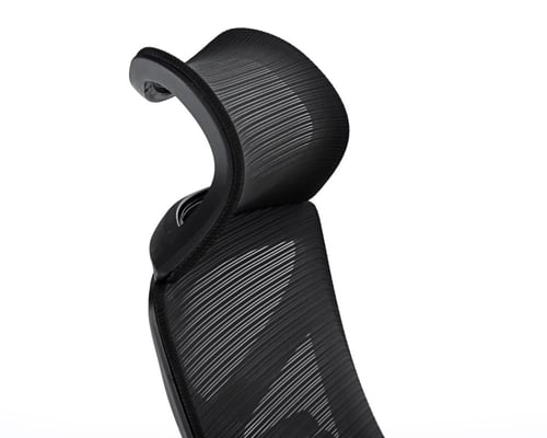 كرسي مكتبي شبكي بمسند للقدمين