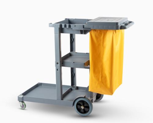 عربة نظافة كيس اصفر