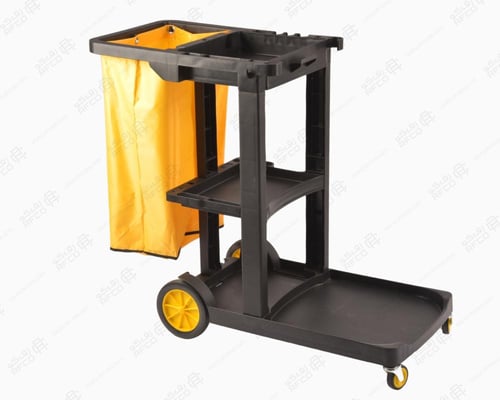 ترولي نظافة اسود