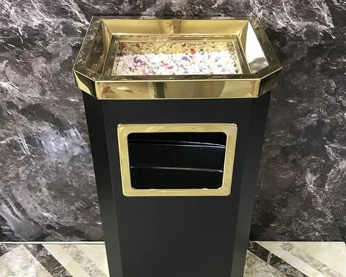 طفاية سجائر فندقية مستطيل اسود