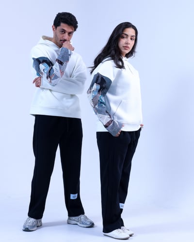 هودي ابيضّ انمي_White anime hoodie