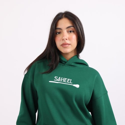 هودي اوفر سايز للجنسين اخضر