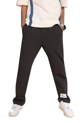 بنطال أوفر سايز أسود