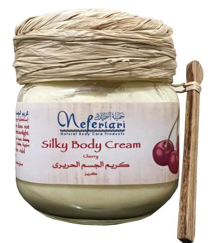Natural Cherry Body Cream, body cream with natural Nerfertari cherry scent