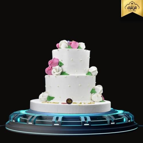 كيكة زواج او خطوبه سكر بالطلب 2 طابق