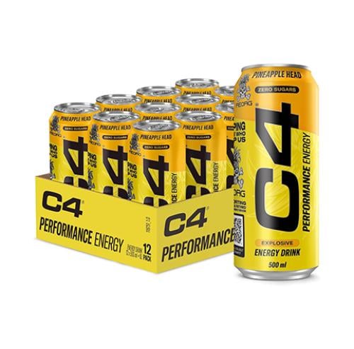C4 Performance Energy Drinks Pineapple Head 500ml...