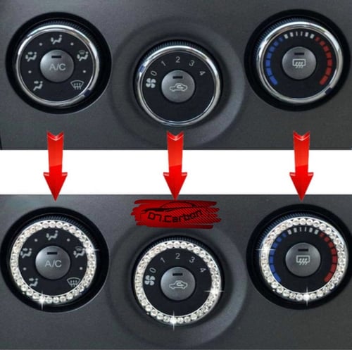 زخرفة زر التشغيل بحجر الراين