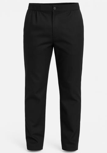 بنطلون شيف اسود Half Elastic