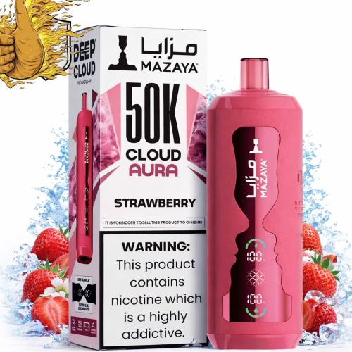 سحبة شيشة مزايا كلاود أورا 50K سحبة فراولة نيكوتين...