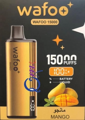 سحبة وافو 15000 موشة 50 نيكوتين Wafoo 15000 PUFFS
