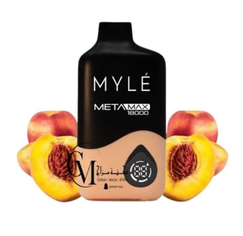 سحبة مايلي ميتا ماكس 18000 سحبة سويت خوخ Myle Meta...