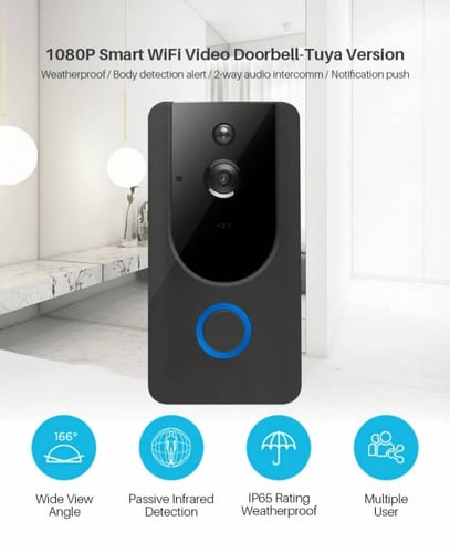 جرس الباب الذكي تحكم wifi