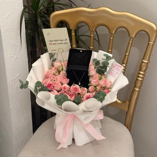 بوكية ورد ذهب فاخر الترند