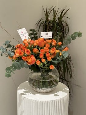 فازة بيبي روز الاورنج | Baby Rose Orange Vase