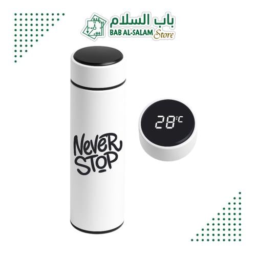 مطارة NEVER STOP – التصميم الأبيض الأنيق