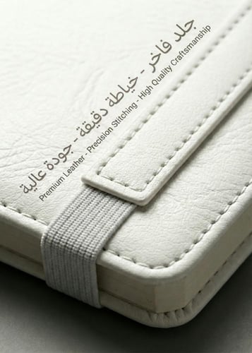 مذكرة جلد A5 سماوي - تصميم مضحك (كفاية حب) - دفتر...