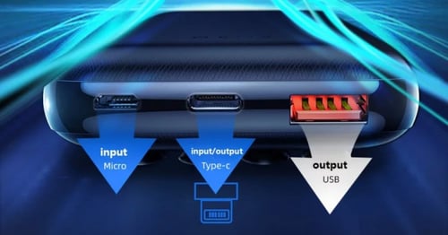 شاحن نقال بقوة 10 الاف لاسلكي لاصق