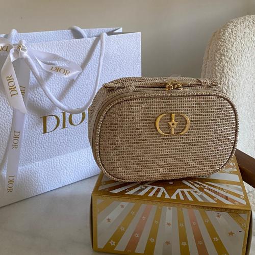 Dior makeup bag