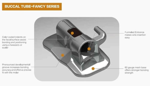 (Buccal Tube Fancy Series #6 Roth 0.022 (4 pcs Kit