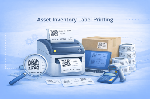 Ready assets inventory stickers for up to 48 asset...