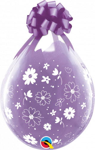 LA294 18" CLEAR 25CT DAISIES 37650