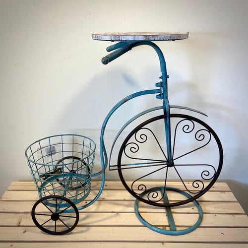 مركن زرع حديد تيفاني شكل دراجة