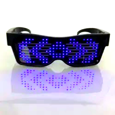 نظارة ليد مربوطة بتطبيق على الاجهزه الذكية