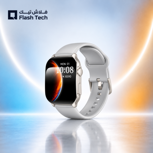 ليبرو - ساعة Lib1ARC الذكية بتصميم منحني أنيق بقياس 2.01 بوصة وسوار رياضي - تيتانيوم رمادي