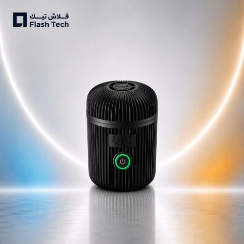 عودية - مبخرة إلكترونية قابلة للشحن للبيت والسيارة D007 - اسود