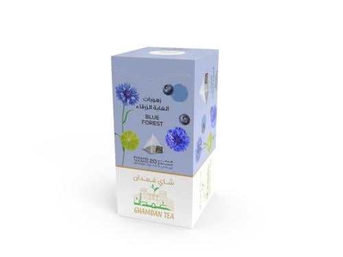 شاي غمدان زهورات الغابة الزرقاء