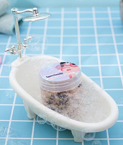 ملح الهملايا بالافندر للقدمين