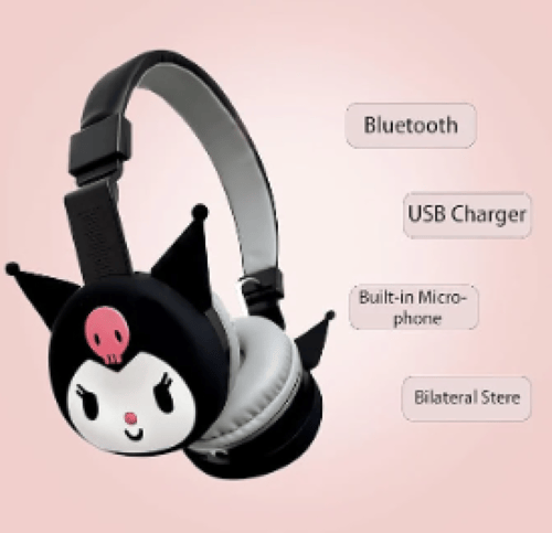 سماعات رأس قابلة للطي برسومات كرتونية