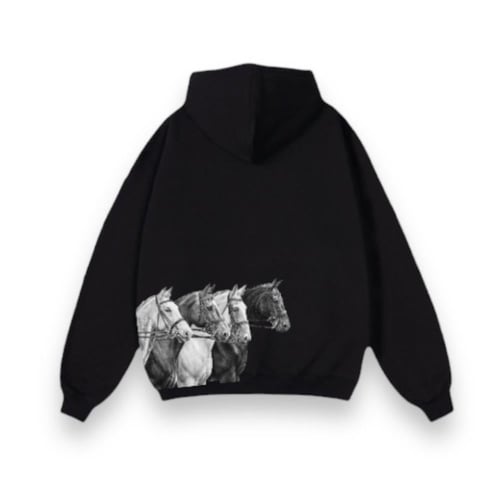 BLACK HOODIE-هودي اسود