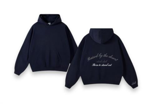 هودي كحلي -dark blue hoodie